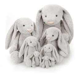 Jellycat Bashful Hase Silber Sehr Groß - 51cm 7 Jellycat Bashful Hase Silber Sehr Groß - 51cm -Plüschtierladen afbeelding 4 10