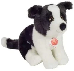 Hermann Teddy Stofftier Border Collie Welpe Sitzend 25 Cm