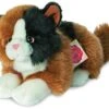 Hermann Teddy Stofftier Glückskatze Liegend 20 Cm