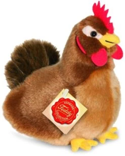 Hermann Teddy Stofftier Henne Braun 16 Cm