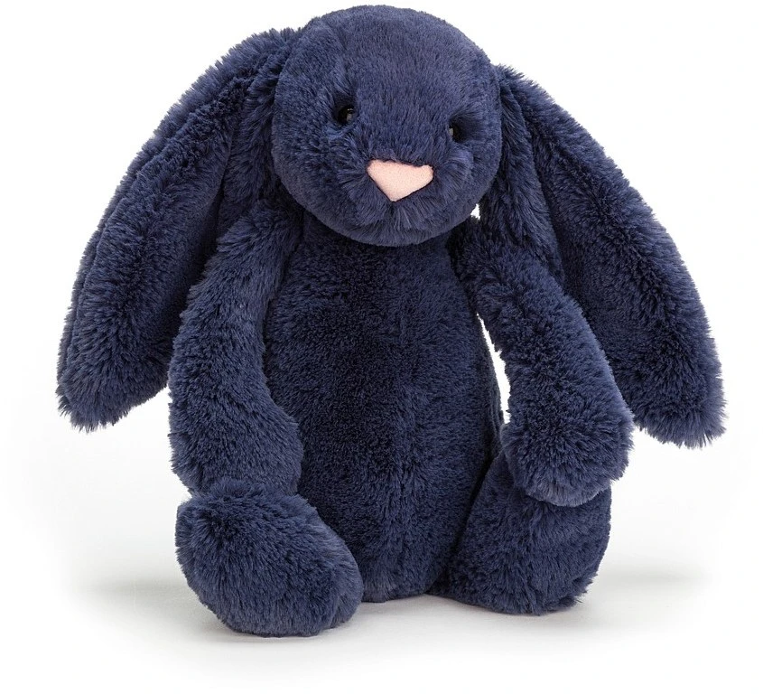 Jellycat Bashful Hase Marineblau Klein 18cm 1 Jellycat Bashful Hase Marineblau Klein 18cm