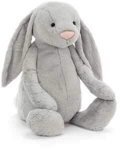 Jellycat Bashful Hase Silber Gigantisch - 108cm