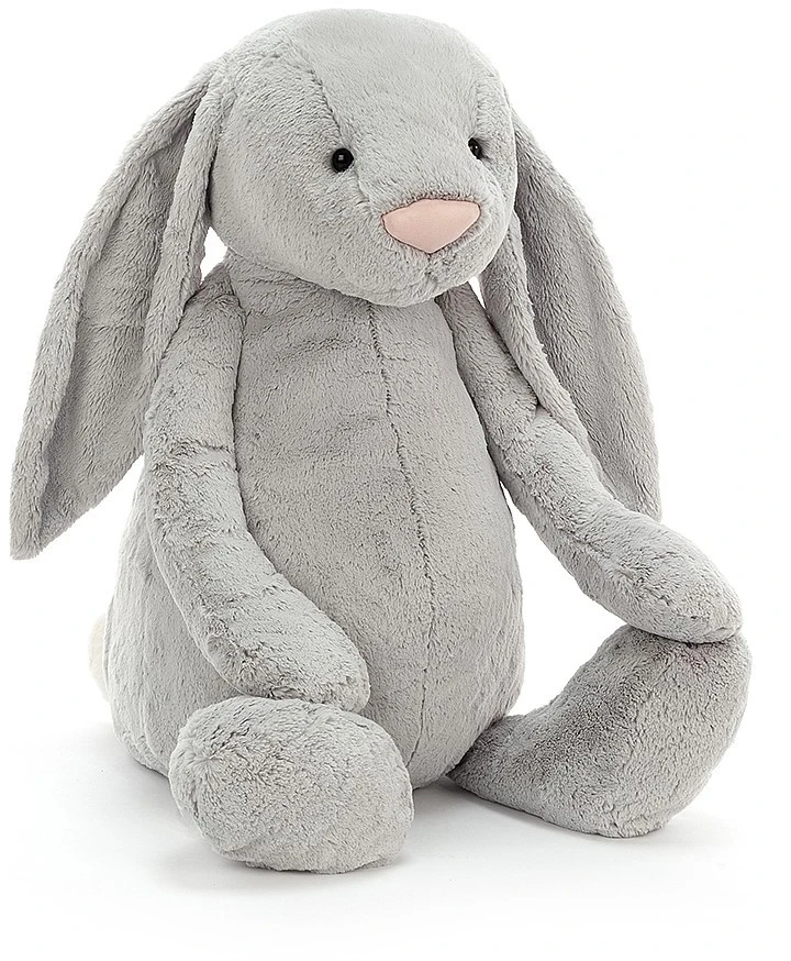 Jellycat Bashful Hase Silber Gigantisch - 108cm 1 Jellycat Bashful Hase Silber Gigantisch - 108cm