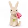 Jellycat Bonnie Hase Mit Pfingstrose - 15x8cm