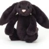 Jellycat Kuscheltier Bashful Tintenschwarz Hase Klein - 18cm