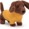 Jellycat Pullover Würstchen Hund Gelb - 14x7cm