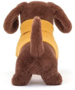 Jellycat Pullover Würstchen Hund Gelb - 14x7cm -Plüschtierladen jellycat pullover wuerstchen hund gelb 14x7cm 3