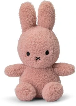 Nijntje Miffy Sitzender Teddy Rosa - 23 Cm - 9" - 100% Recycelt