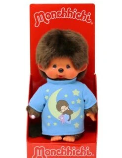 Sekiguchi 223725 Original Monchhichi Junge, Aus Braunem Plüsch, Mit Blauem Schlafshirt Und Glow In The Dark Elementen, Ca. 20 Cm -Plüschtierladen sekiguchi 223725 original monchhichi junge aus braunem pluesch mit blauem schlafshirt und glow in the dark elementen ca 20 cm 3
