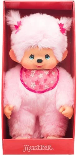 Sekiguchi 242405 - Original Monchhichi Mädchen Kirschblüte, Aus Rosa Plüsch, Mit Lätzchen Und Zöpfen Mit Blumen, Ca. 45 Cm 5 Sekiguchi 242405 - Original Monchhichi Mädchen Kirschblüte, Aus Rosa Plüsch, Mit Lätzchen Und Zöpfen Mit Blumen, Ca. 45 Cm -Plüschtierladen sekiguchi 242405 original monchhichi maedchen kirschbluete aus rosa pluesch mit laetzchen und zoepfen mit blumen ca 45 cm 3