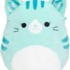 Squishmallows Knuffel Corinna De Groenblauw Gestreepte Kat - 30 Cm