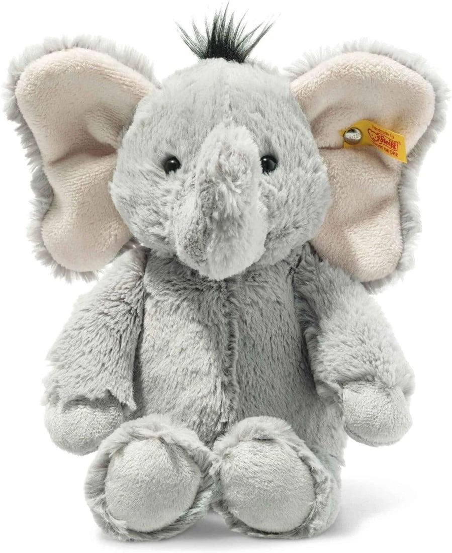 Steiff 064982 Original Plüschtier Ella Elefant, Soft Cuddly Friends Kuscheltier Ca. 30 Cm, Markenplüsch Mit Knopf Im Ohr, Schmusefreund Für Babys Von Geburt An, Grau 1 Steiff 064982 Original Plüschtier Ella Elefant, Soft Cuddly Friends Kuscheltier Ca. 30 Cm, Markenplüsch Mit Knopf Im Ohr, Schmusefreund Für Babys Von Geburt An, Grau