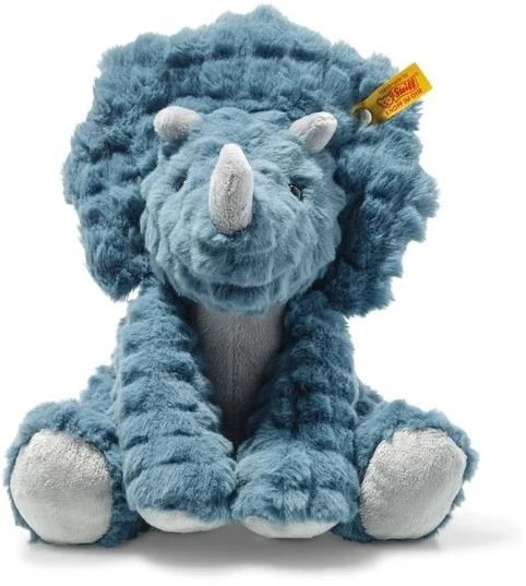Steiff 087806 Original Plüschtier Dixi Triceratops, Soft Cuddly Friends Kuscheltier Ca. 28 Cm, Markenplüsch Mit Knopf Im Ohr, Schmusefreund Für Babys Von Geburt An, Petrol 1 Steiff 087806 Original Plüschtier Dixi Triceratops, Soft Cuddly Friends Kuscheltier Ca. 28 Cm, Markenplüsch Mit Knopf Im Ohr, Schmusefreund Für Babys Von Geburt An, Petrol