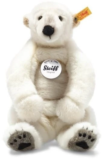 Steiff Nanouk Eisbär, Plüschtier 33 Cm, Plüscheisbär Sitzend, Kuscheltier Für Kinder, Schmusetier Zum Spielen & Kuscheln, Original Stofftier Mit Knopf Im Ohr, Beweglich & Waschbar, Weiss (062605) 1 Steiff Nanouk Eisbär, Plüschtier 33 Cm, Plüscheisbär Sitzend, Kuscheltier Für Kinder, Schmusetier Zum Spielen & Kuscheln, Original Stofftier Mit Knopf Im Ohr, Beweglich & Waschbar, Weiss (062605)