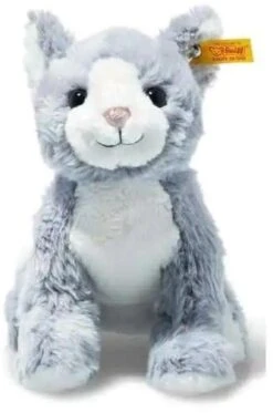 Steiff Soft Cuddly Friends Cassie Cat, Light Blue