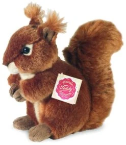 Teddy Hermann 90818 Eichhörnchen 17 Cm, Kuscheltier, Plüschtier