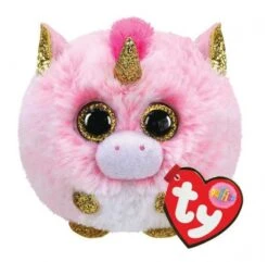 TY 42508 Fantasia Unicorn Puffies Einhorn Plüschtier, Mehrfarbig