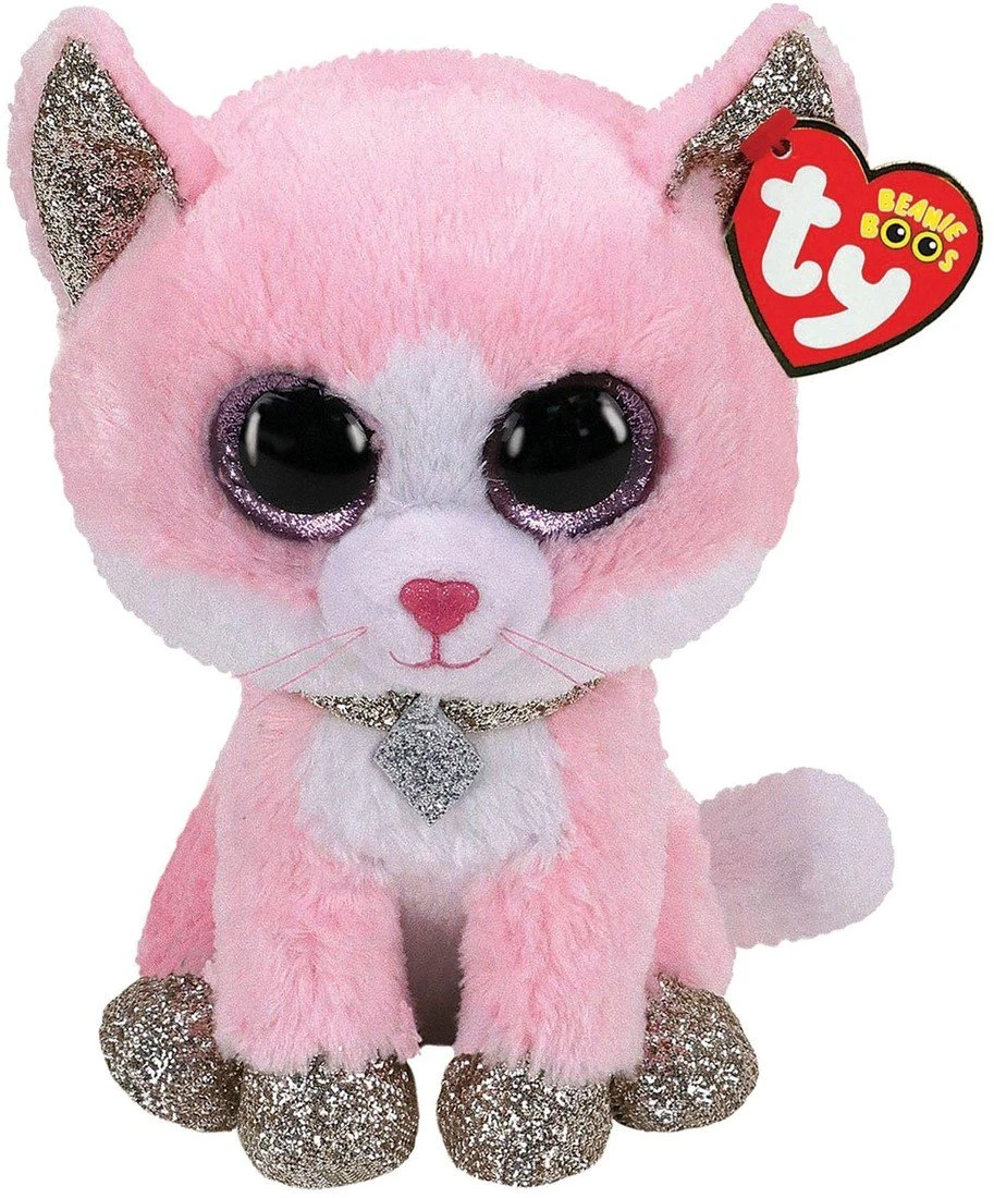 Ty Beanie Boo's Fiona Rosa Katze 15cm 1 Ty Beanie Boo's Fiona Rosa Katze 15cm