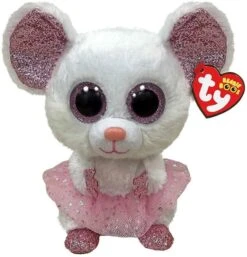 Ty UK Ltd 36488 Nina Maus Mit Tutu Beanie Boo Medium Med, Mehrfarbig